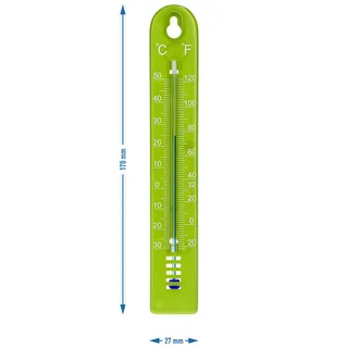 Univerzálny teplomer (-30 do +50°C), 17 cm, zelený – photo 4