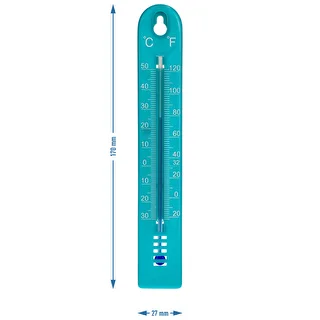 Univerzálny teplomer (-30 do +50°C), 17 cm, modrý – photo 4
