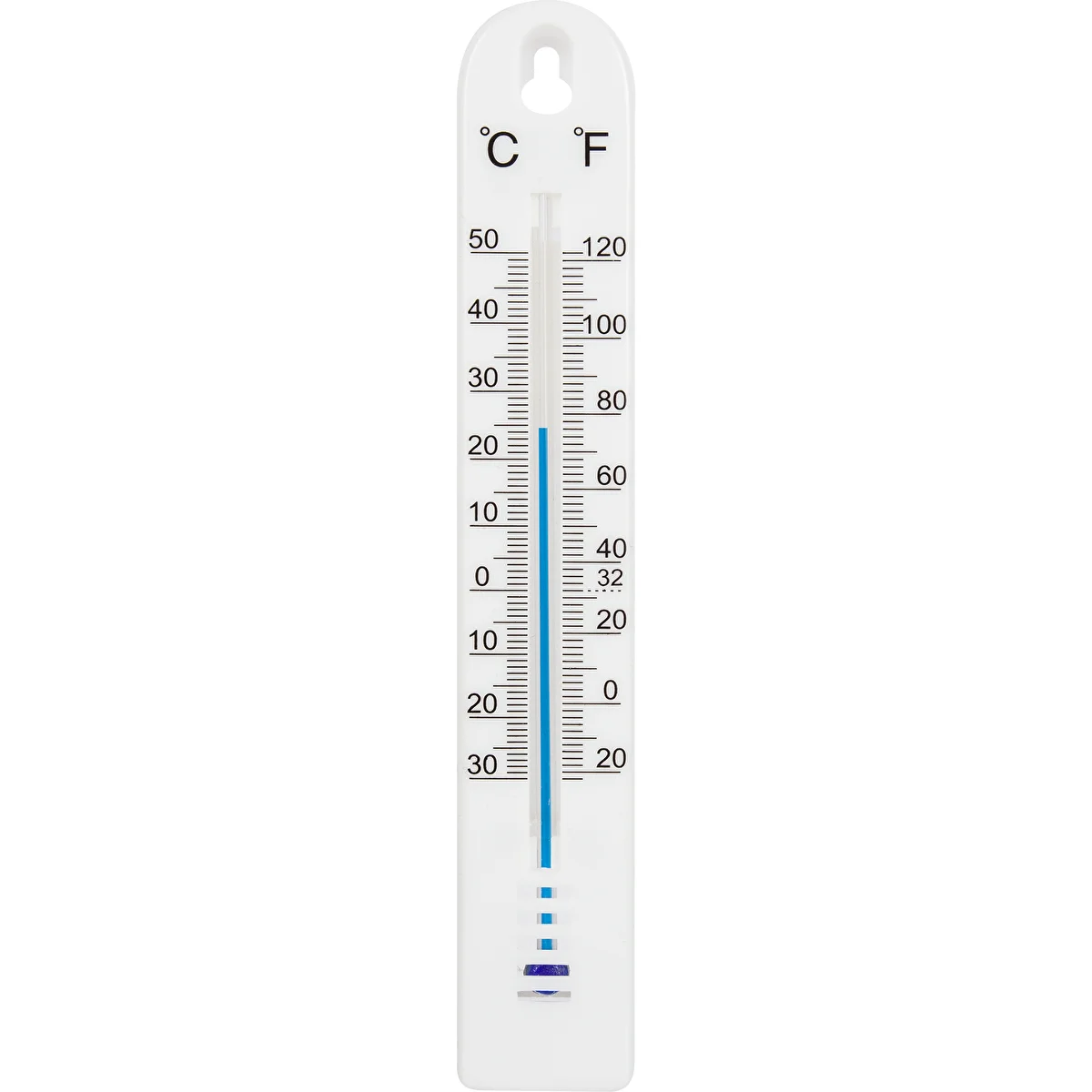 Univerzálny teplomer (-30 do +50°C), 17 cm, biely
