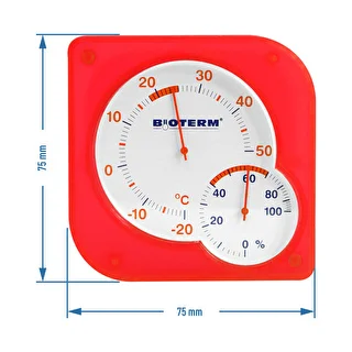 Vnútorný bimetalický teplomer s vlhkomerom (-20 do +50°C) mix – photo 6