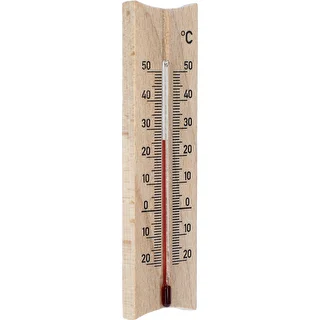 Izbový teplomer drevený (-20 do +50°C), svetlo hnedý, 15 cm – photo 2