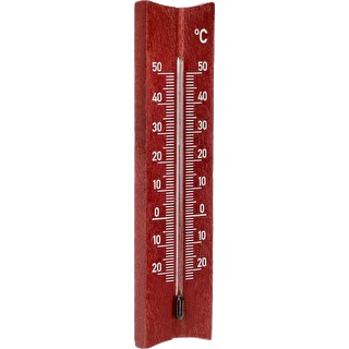 Izbový teplomer drevený (-20 do +50°C), farba mahagónu, 15 cm – photo 2