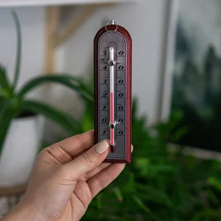 Izbový teplomer so striebornou stupnicou (-10°C do +50°C) 16cm mix – photo 4