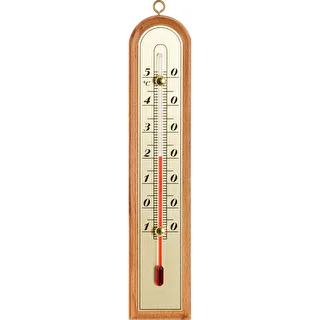 Izbový teplomer so zlatou stupnicou (-10°C do +50°C) 22cm, mix