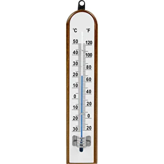 Izbový teplomer s bielou stupnicou (-30°C do +50°C) 20cm