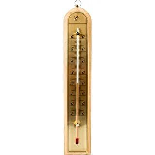 Izbový teplomer so zlatou stupnicou (-10°C do +60°C) 28cm mix