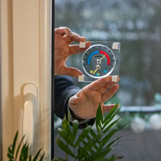 Univerzálny teplomer s vlhkomerom transparentný, samolepiaci (-50°C do +50°C) – photo 4