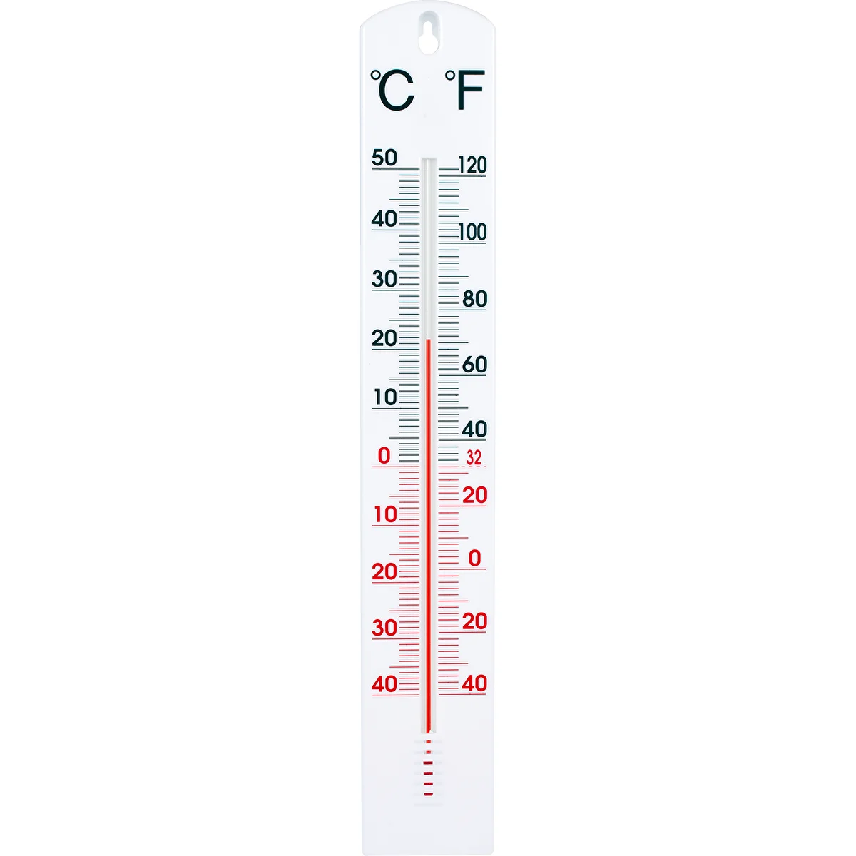 Univerzálny teplomer biely (-40°C do +50°C) 40cm