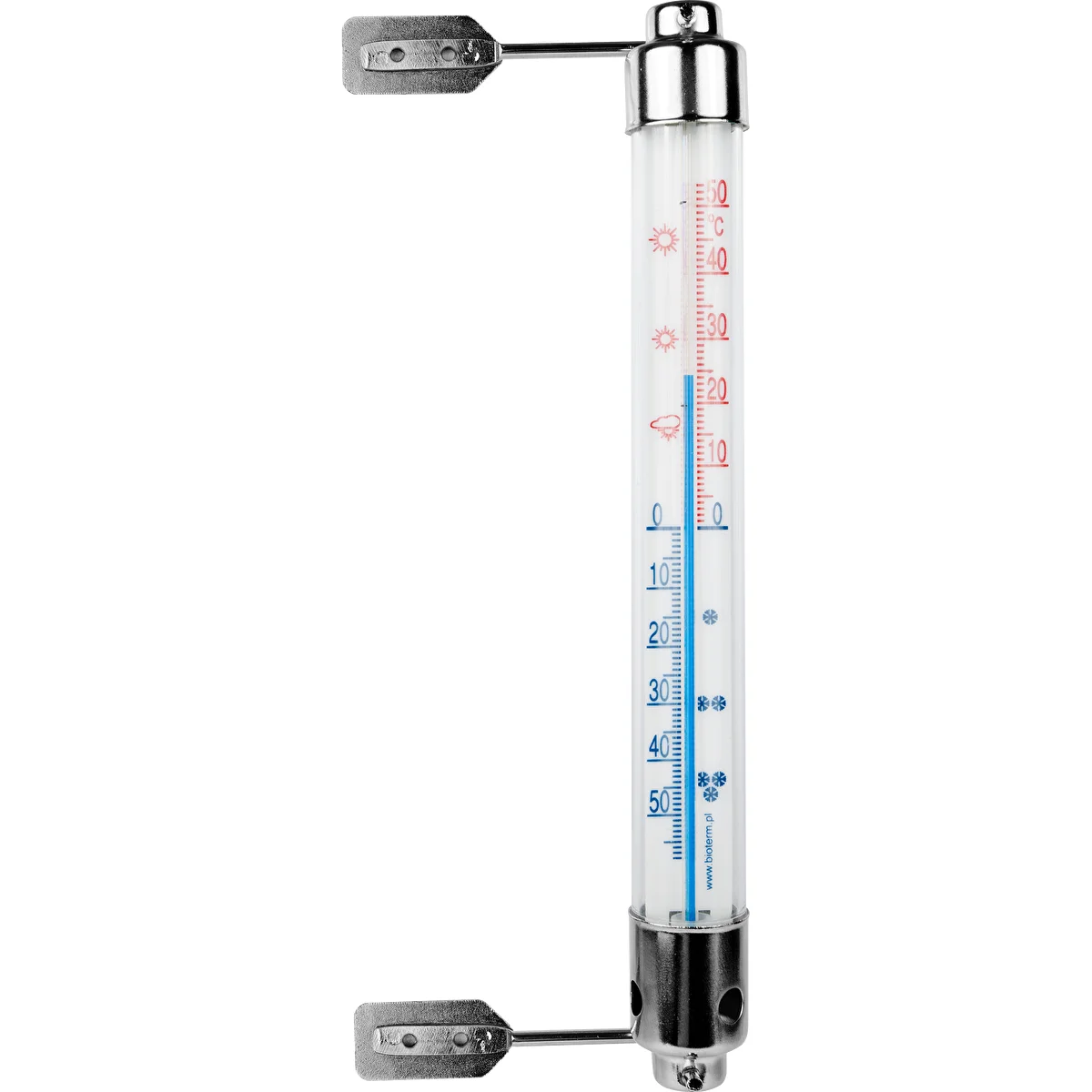 Vonkajší teplomer s kovovým rámom (-50°C do +50°C) 20cm