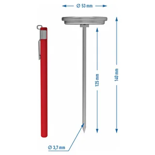 Teplomer do šunkovaru 1,5kg a 3kg (0°C do +120°C) 12,5cm – photo 4