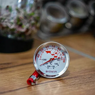 Teplomer s dvojitou stupnicou (30°C do 100°C) / (50°C do 300°C) 13,0cm – photo 4
