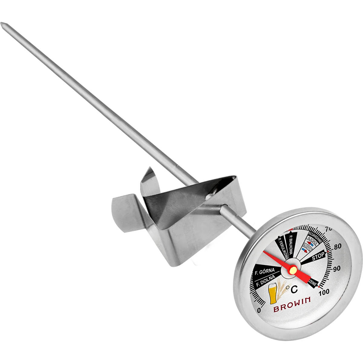 Pivovarnícky teplomer (0°C do +100°C) 31,5cm