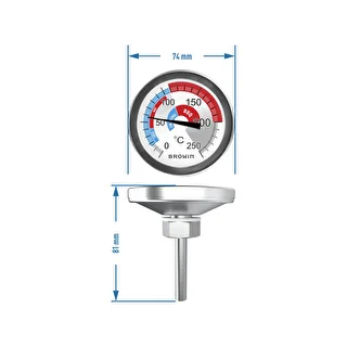 Teplomer do udiarne a BBQ (0°C do +250°C) 5,7cm – photo 6
