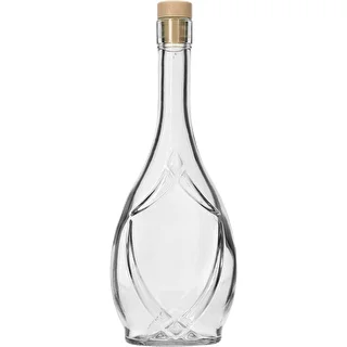 Ozdobná fľaša ICONA 500 ml, s korkom-hríbikom, 1 ks