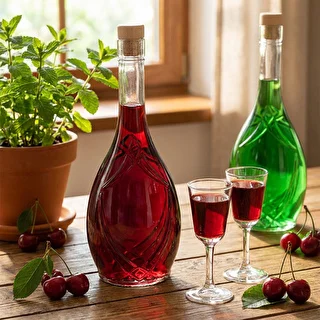 Ozdobná fľaša ICONA 500 ml, s korkom-hríbikom, 1 ks – photo 6