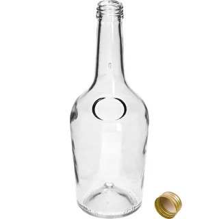 Fľaša GLORIA 0,5 l, so zlatým skrutkovacím viečkom fi 28, 1 ks – photo 2