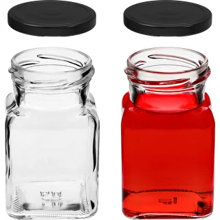 Pohár twist off 150ml Štyri rohy fi 53 s čiernym viečkom, 6 ks. – photo 5