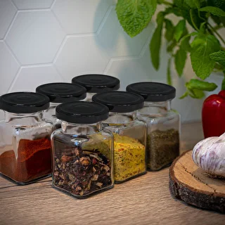 Pohár twist off 150ml Štyri rohy fi 53 s čiernym viečkom, 6 ks. – photo 8