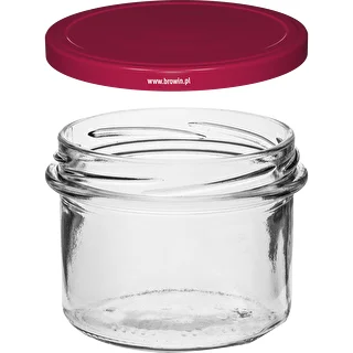 Jednoduchý pohár 235 ml (fi82) s bordovým viečkom 6 ks. – photo 3