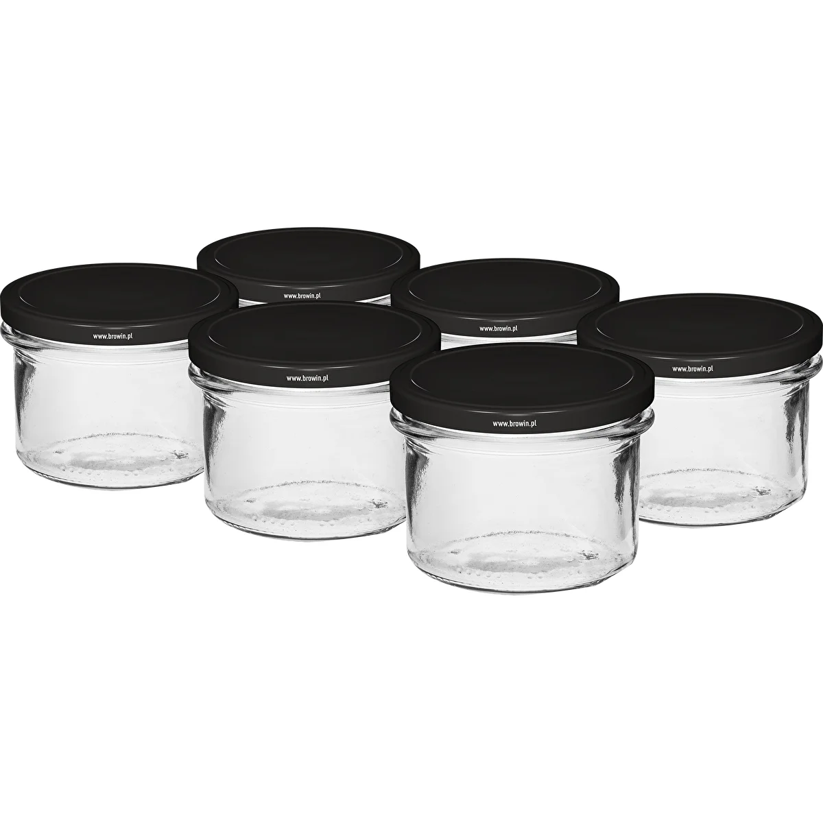 Jednoduchý pohár 235 ml (fi82) s čiernym viečkom 6 ks.