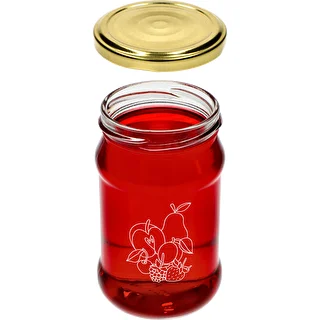 Pohár TO 300ml s potlačou - mix ovocia a viečkom fi66/4 - 3 ks. – photo 5