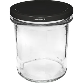 Jednoduchý pohár 350ml s čiernym viečkom fi82 - 6ks. – photo 2