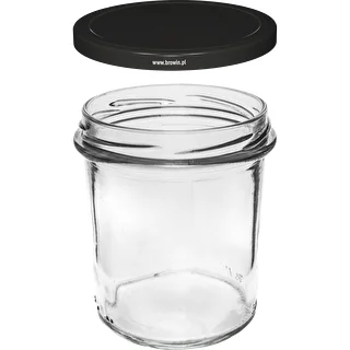 Jednoduchý pohár 350ml s čiernym viečkom fi82 - 6ks. – photo 3