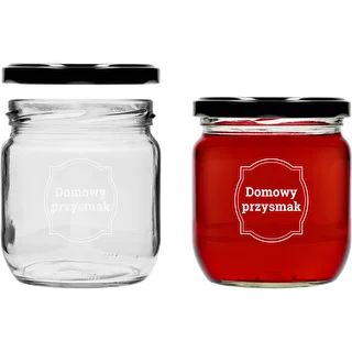 Pohár TO 425ml s potlačou „Domáca pochúťka” a čiernym viečkom fi 82 - 3ks. – photo 4