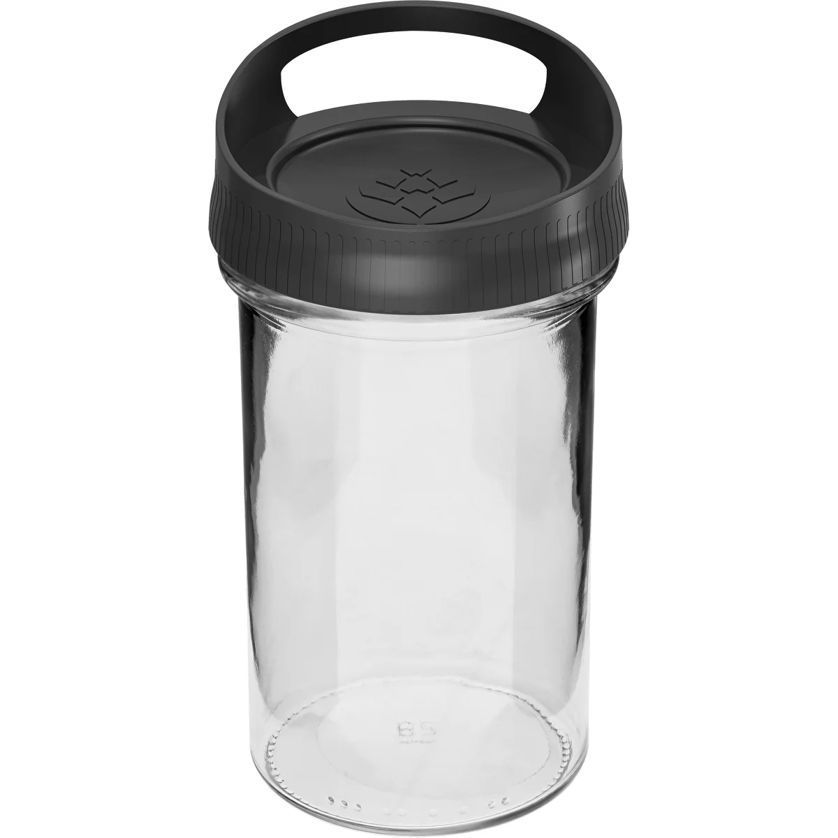 Sklenená nádoba 545 ml, s viečkom na zavesenie