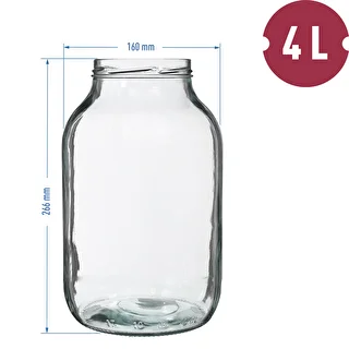 Dóza 4 L, farebné viečko + vidlička alebo kliešte – photo 5