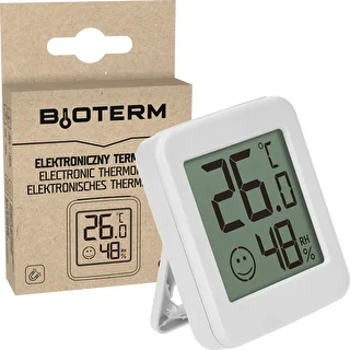 Elektronický teplomer s indikátorom komfortu, biely – photo 7