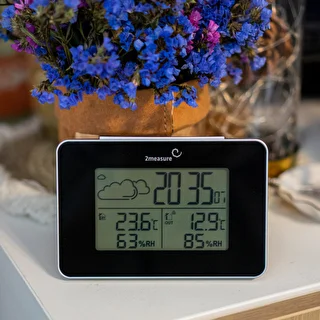 Meteorologická stanica RCC – elektronická, bezdrôtová, podsvietený senzor, čierna – photo 13
