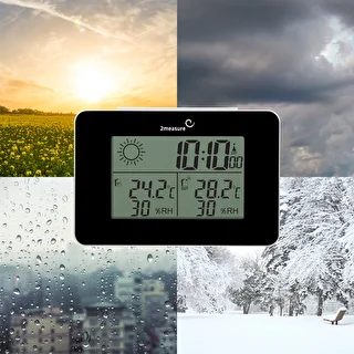 Meteorologická stanica RCC – elektronická, bezdrôtová, podsvietený senzor, čierna – photo 21