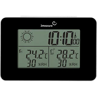 Meteorologická stanica RCC – elektronická, bezdrôtová, podsvietený senzor, čierna – photo 2