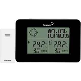 Meteorologická stanica RCC – elektronická, bezdrôtová, podsvietený senzor, čierna – photo 6