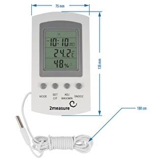 Meteorologická stanica – elektronická, sonda, biela – photo 7