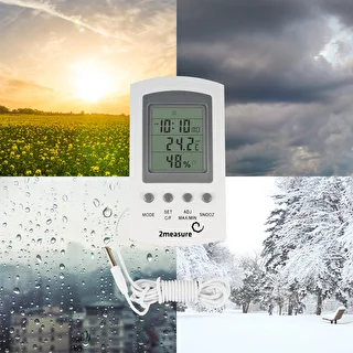 Meteorologická stanica – elektronická, sonda, biela – photo 13