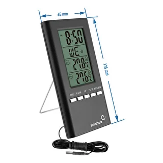 Meteorologická stanica – elektronická, sonda, čierna – photo 3