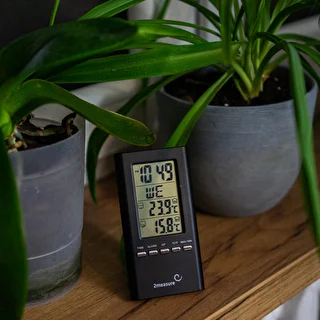 Meteorologická stanica – elektronická, sonda, čierna – photo 4