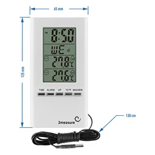 Meteorologická stanica – elektronická, sonda, biela – photo 3