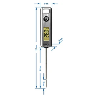 Elektronický kuchynský teplomer, LCD (-50°C do +200°C) – photo 4