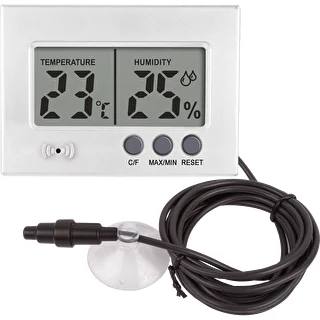Elektronický teplomer a vlhkomer do terária (od 0 °C do +50 °C) 5 cm