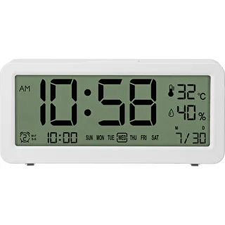 Elektronická meteorologická stanica Soens - biela, s hodinami a kalendárom – photo 2