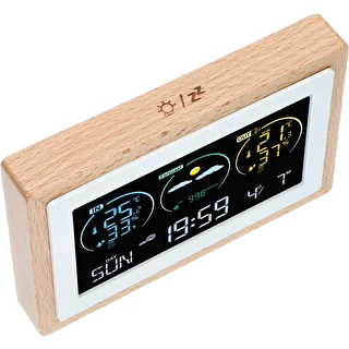 Meteorologická stanica (RCC,DCF) - elektronická, bezdrôtová, podsvietená, senzor, biela – photo 4