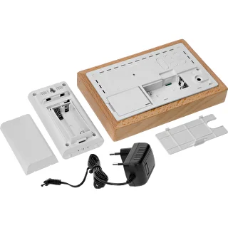 Meteorologická stanica (RCC,DCF) - elektronická, bezdrôtová, podsvietená, senzor, biela – photo 6