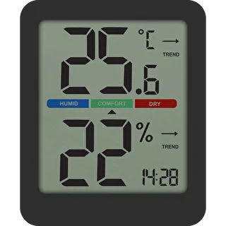 Elektronický izbový teplomer, čierny – photo 2