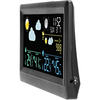 Elektronická meteorologická stanica – bezdrôtová, so senzorom, čierna – photo 4