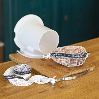 Údenárska sieťka s etiketou, s rozmermi 15 cm x 4 m, s tepelnou odolnosťou 125°C – photo 3