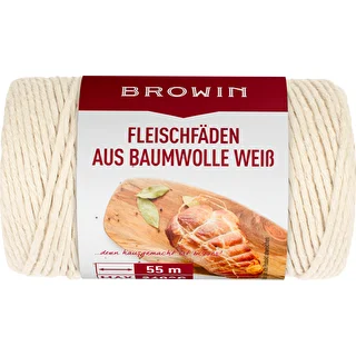 Bavlnené mäsiarske nite biele (240°C) 55 m – photo 2