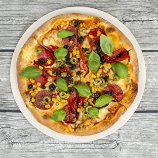 Okrúhly kameň na pizzu, vyrobený z kordieritu, priemer 33 cm – photo 17